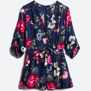 YUMI KIM Liz Tie Waist Silk ROMPER